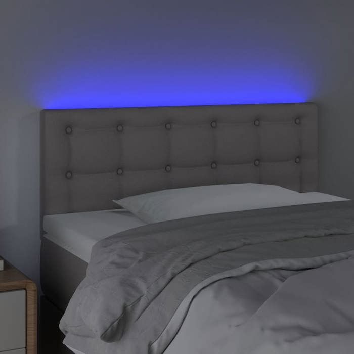 Tête de lit - MAISON EXCLUSIVE - 100x5x78/88 cm - Similicuir - LED intégrée - Hauteur réglable