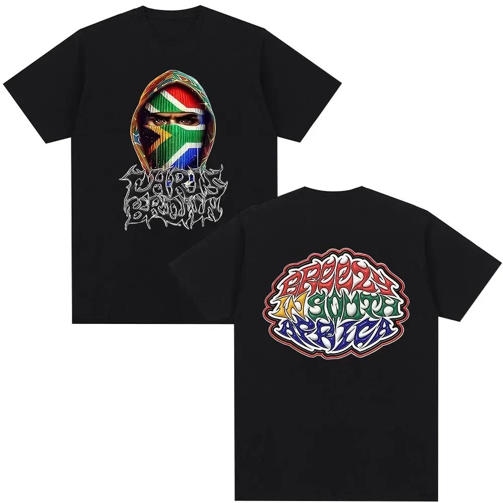 Rapper Chris Brown Tshirt Breezy Bowl Xx Tour Tshirts Unisex Wounisex Harajuku Oneck Short Sleeve T Shirt Streetwear Fans Gift Bla