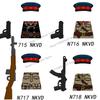 MOC Military Soldier Building Blocks US Infantry West Cowboy Soviet Army Police Game Character Arthur Morgan Gun Bricks Toy Gift