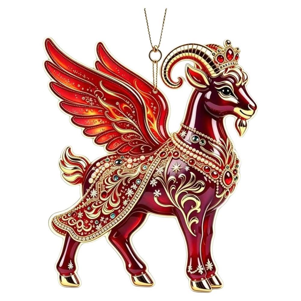 2D Christmas Tree Ornament Hanging Christmas Decor New Christmas Sheep Ornament Home