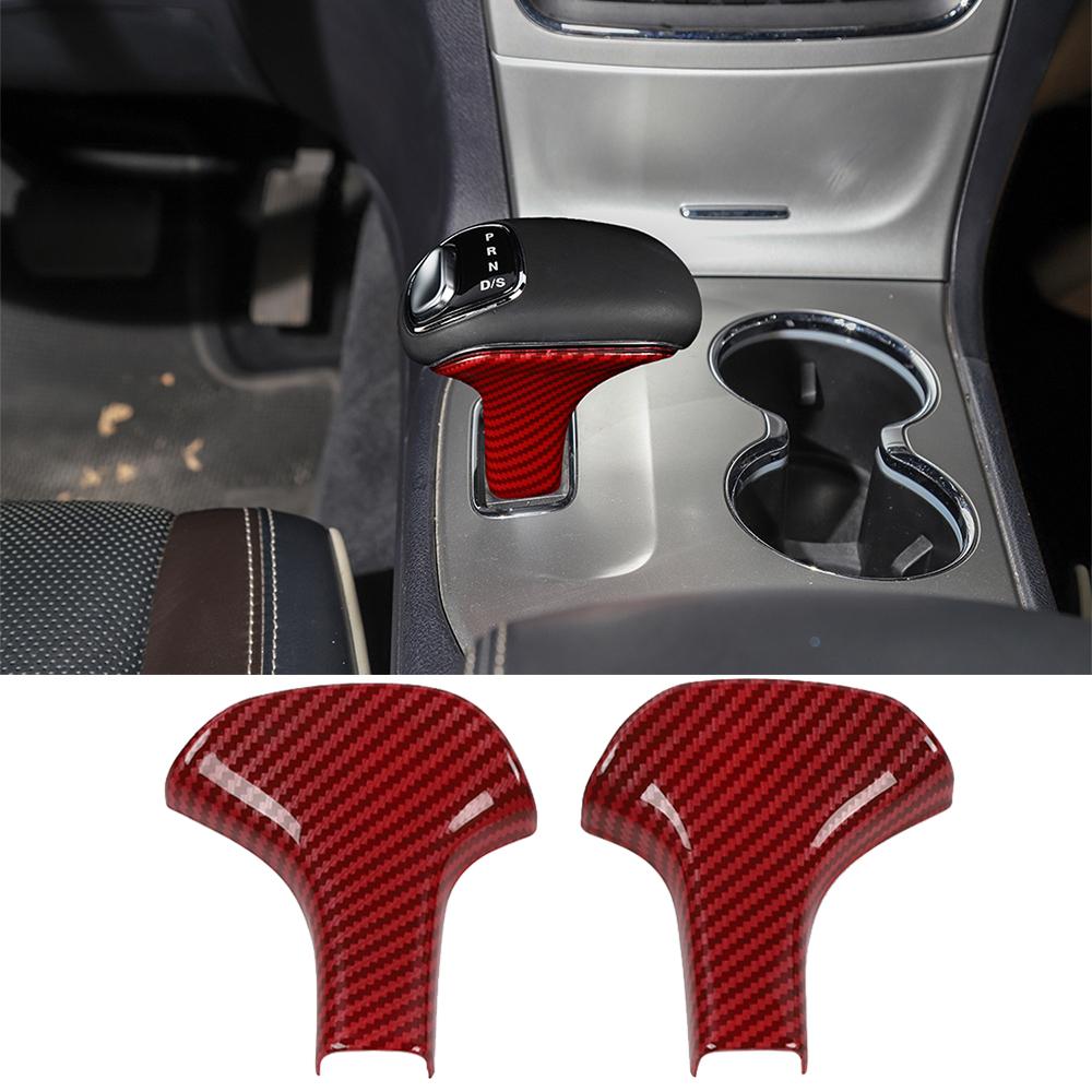 Автомобильная ручка переключения передач, рычаг переключения передач, декоративная накладка для Jeep Grand Cherokee 2014 2015, аксессуары для интерьера ABS Carbon
