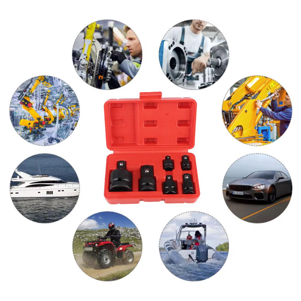 Набор ручных инструментов 1/4 1/2 3/8 3/4 торцевой ключ пневматический переходник 6 шт торцевой ключ трещотка приводной гаечный ключ набор