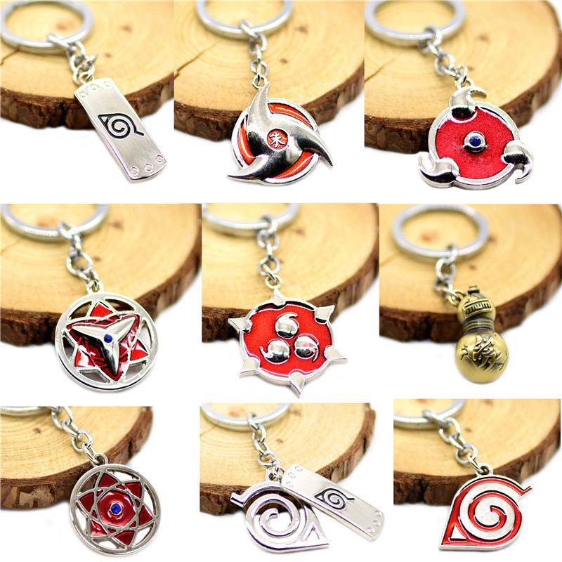 Naruto Anime Mask Keychain Uchiha Itachi Uzumaki Naruto Alloy Car Keychain Bag Pendant Key Ring Young Boys Girls Cosplay Accessories