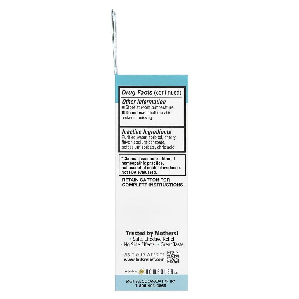 Children's Pain and Fever Relief Oral Liquid, Children 0-12 Years, Cherry, 25 Ml (0.85 Fl Oz)