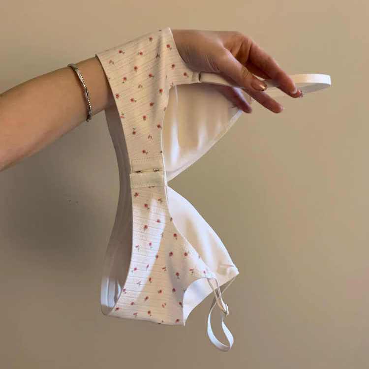 Женский летний милый цветочный бесшовный бюстгальтер пуш-ап с эффектом «обнаженной кожи», мягкая поддержка, защита от провисания, контроль боковых косточек, нижнее белье