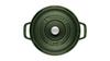 Staub Cocotte Round Basil Large Hand Cast Enamel Pot IH Compatible Japanese La Cocotte Round "Pico 26cm" [Authorized Product] 40509-358