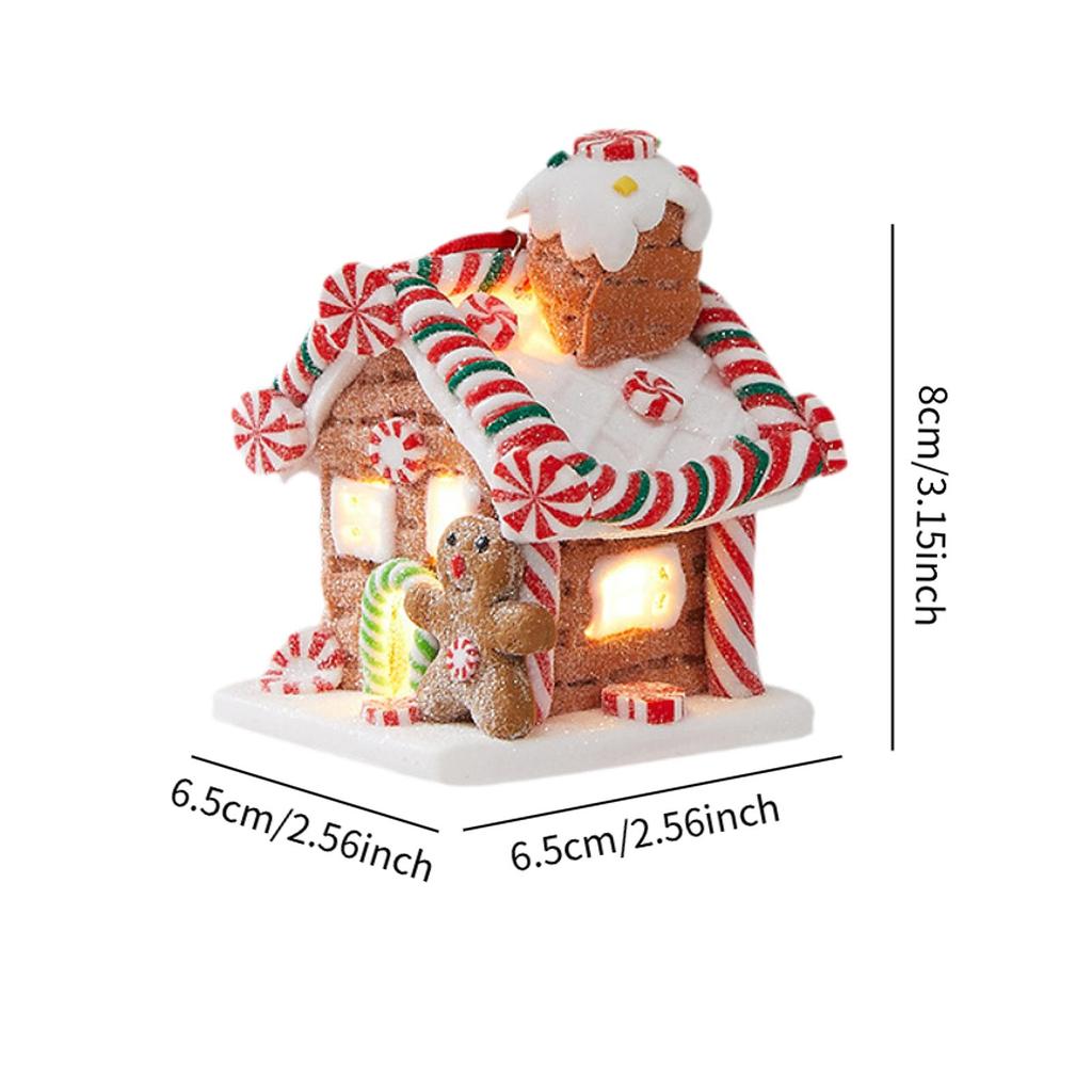 Рождественские украшения, светящийся домик, рождественский подарок, мягкая глина, сказочный домик, атмосфера, украшение для окна, праздник
