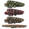 2.3 Wide Leopard Print Women'S Belt European And American Rhinestone Inlaid Belt High-End Pin Buckle Full Diamond Hip-Hop Decorative Belt Women