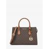 Sheila Center Zip Satchel Medium Mk Signature 35s3g6hs2b200 Brown
