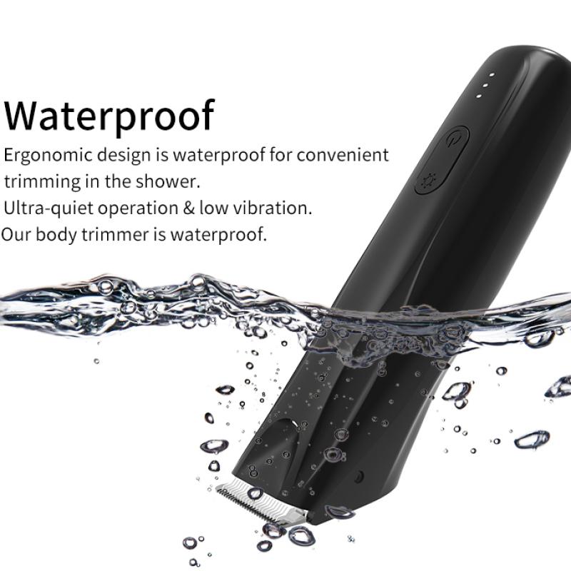 Машинка для стрижки всего тела Waterprof Cliper Мяч для косилки Водонепроницаемая электрическая машина для удаления волос с частными частями для мужчин IPX6 Бритье под волосами