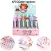 48-piece Box Of 0.5mm Cartoon Cotton Doll Sticky Push Pens Great For Students And Girls 926)