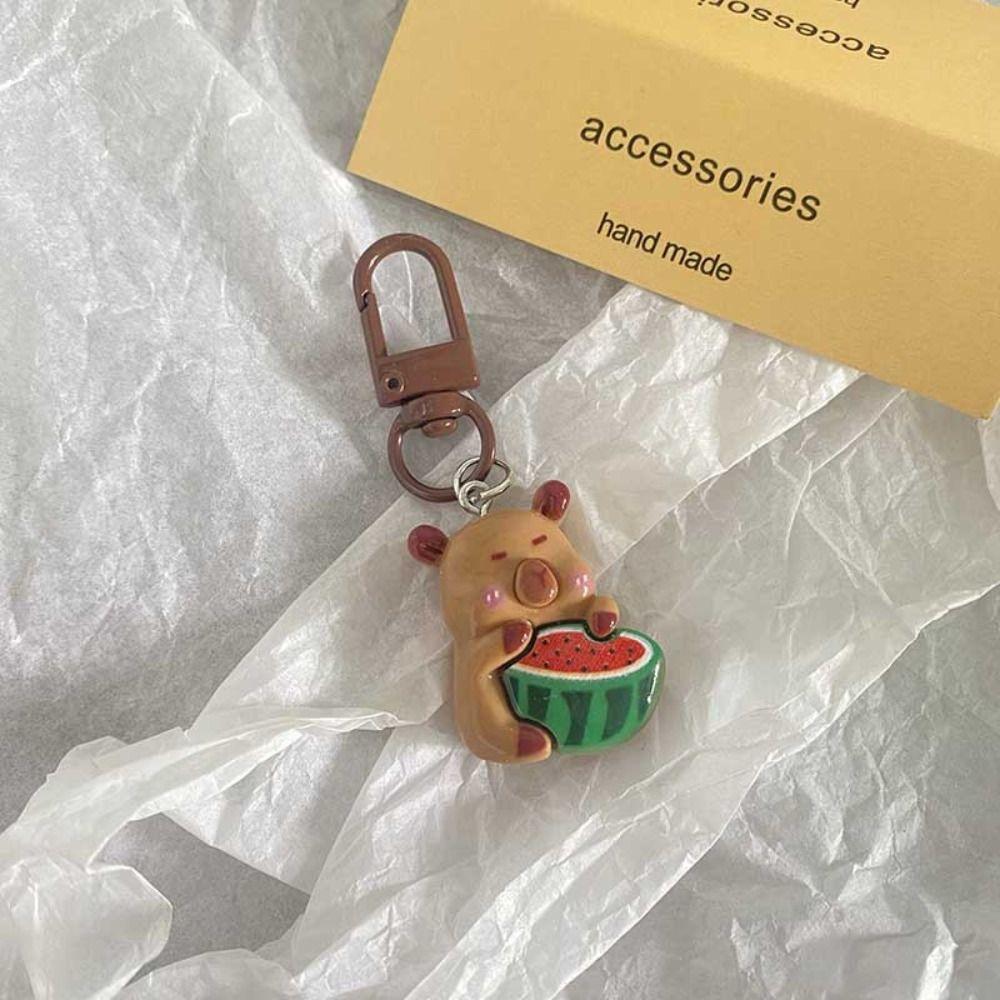 Animal Capibara Bag Hanging Creative Kapibara Pendant Fashion Capybara Keychain  Car Key Pendant