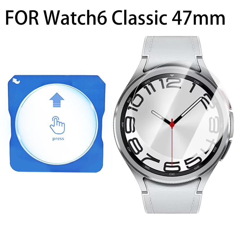 Закаленное стекло для Samsung Galaxy Watch 8 7 6 5 4 Инструмент для легкой установки в один клик Защитная пленка для экрана для Samsung Watch 8 Classic 40 мм 44 мм Аксессуары