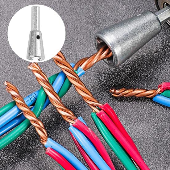 Инструмент для зачистки проводов для дрели, регулируемая зачистка, длина 10-40 мм, высокоэффективный скручиватель проводов, параллелизатор, скрутка проводов