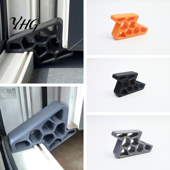 Sliding Window Lock Wedge 2/3/4Pcs Stopper with Track Lock, Heavy Duty Safety Portable Door Wedge, No-Tool Installation Balcony Stop Outdoor