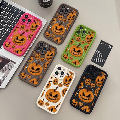 Матовый противоударный чехол с тыквой на Хэллоуин для iPhone 17 Pro Max