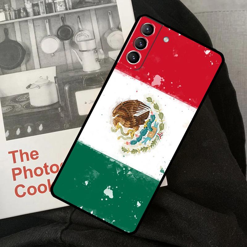 Mexico flag Phone Case For Samsung Galaxy S24 S22 S23 Ultra S20 S21 S24 FE S9 S10 Plus Note 10 20 Ultra