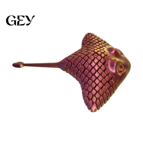 Decorative Items for Bedroom 3D Printed Manta Ray Fidget Toy, Flexible Articulated Sea Animal Figurine Artistic PLA Decorations Desktop Decoration,