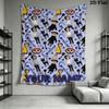 Name Custom Cartoon Coraline Wall Tapestry Aesthetic Wall Hanging Printed Fabric Blanket Decorative Tapestries for Bedroom Living Room Home Decor