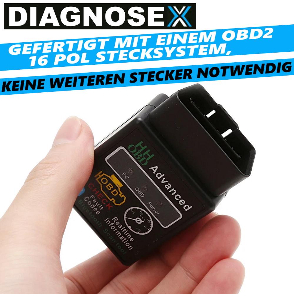 DIAGNOSEX OBD2 Diagnostic Device Bluetooth Autoscan Vehicle Car Android Mobile PC