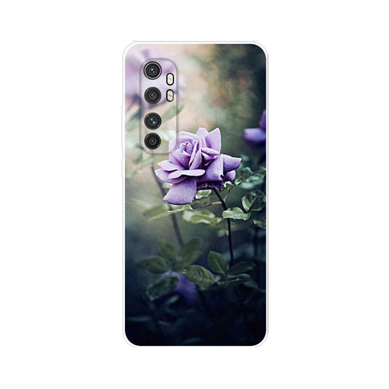 Чехол для Xiaomi Mi Note 10 Lite Чехол Силиконовый Мягкий ТПУ Цветок Fundas для Xiaomi Mi Note 10Lite Note10 Lite Capa ударопрочный Para