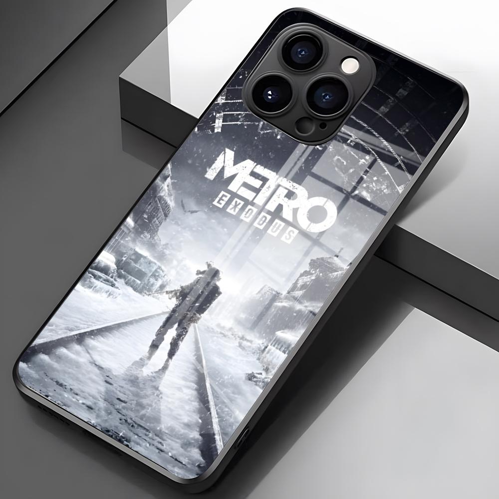 Чехол для телефона Metro 2033 для iPhone 17 Pro Max 16 15 14 Pro Max 13 11 X Xs Xr 8 7Plus Стеклянная крышка