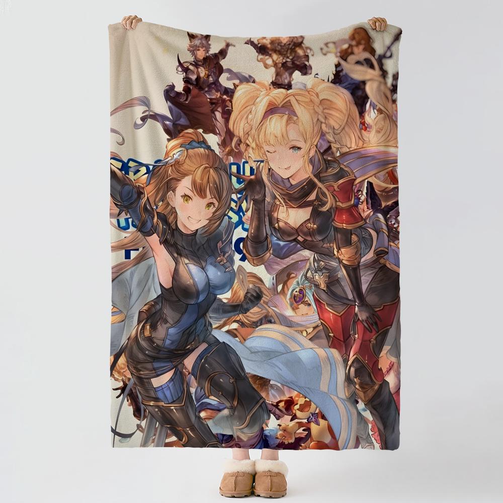 Игра G-Granblue Fantasy-y Бросок Толстое Уютное Фланелевое Одеяло, Многоцелевое Использование В Помещении На Улице Ежедневный Сон