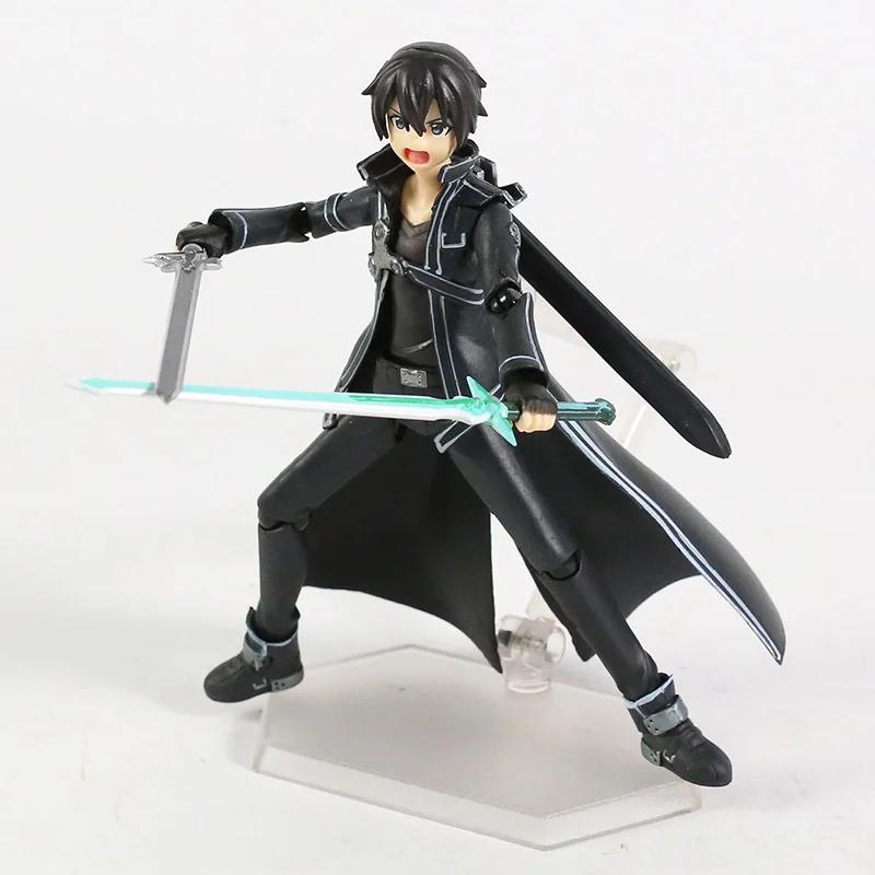 Sword Art Online Киритога Кадзуто Юки Асуна Figma Аниме Фигурка Действия Модель Украшение Игрушки Мальчики Коллекционные Подарки