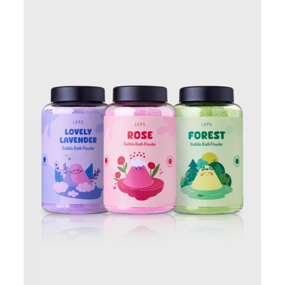 Leps Порошок для ванны с ароматом розы, большой объем, мыло-пена, Lovely Rose 400 г