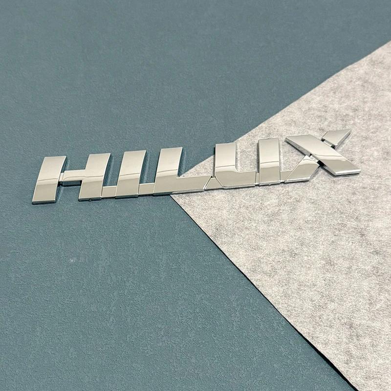Mcnky6 1 шт. 3D ABS Черно-серебристая Наклейка-буква на задний багажник Автомобильный Значок Эмблема Для HILUX Надпись Логотип Автомобильные Аксессуары для Внешнего Вида