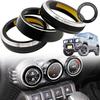 BLOOM SPIRITS Jimny Air Conditioner Dial Cover JB64W JB74W Accessories Swift Compatible Conditioner Dial Cover Engine Start Ring H29.1~ (Air + +