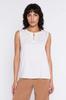 Blouse with a decorative neckline - Ecru 38