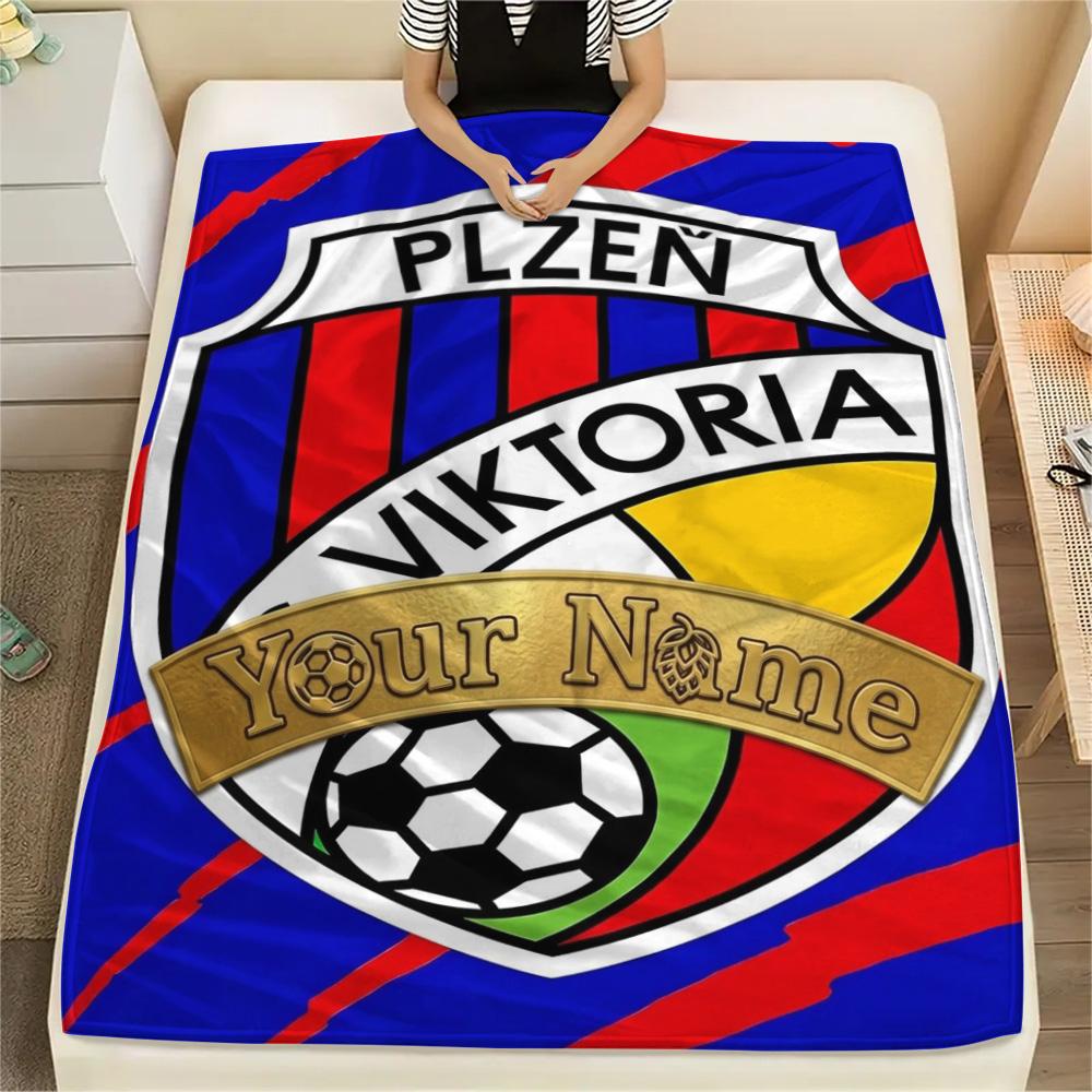1PC Fc Viktoria Crest Custom Name Patterned Flannel Blanket Suitable For All Seasons For Home Decor Warmth And Comfort Gifts Holiday Present