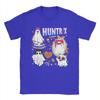 Men's KPop Devil Hunter Ghost Halloween Harajuku pattern printed 100% pure cotton round-neck short-sleeved T-shirt