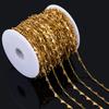 1Meter Stainless Steel Striped Hearts Necklace Chain Geometry Shape Link Chains DIY Bracelet Accessories Jewelry Making Supplies