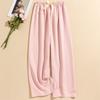 Women's Casual Fashion Sleep Pants Striped Loungewear Pants Wearable As Outerwear High-Waisted Pants
