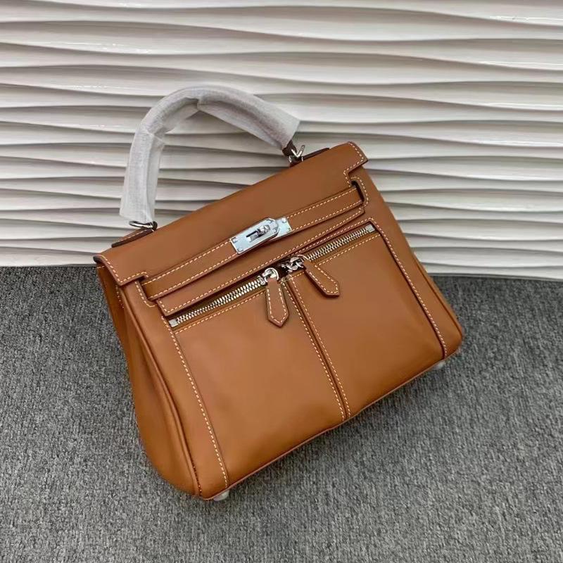 Новая сумка Lakis с двойными молниями и широкими плечевыми ремнями, высококачественная, с несколькими карманами, хорошая текстура, натуральная коровья кожа