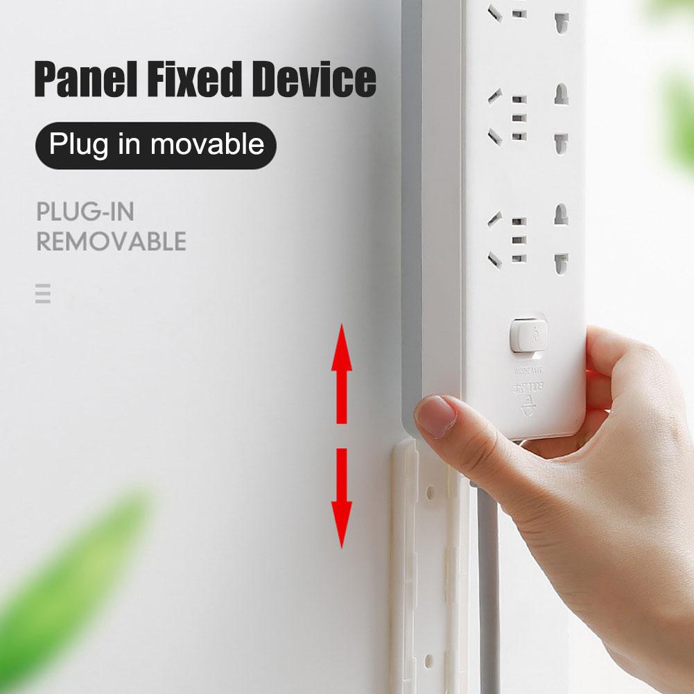 Домашний самоклеящийся фиксатор розетки, органайзер для проводов, полоска, держатель вилки, мощная наклейка L8O7