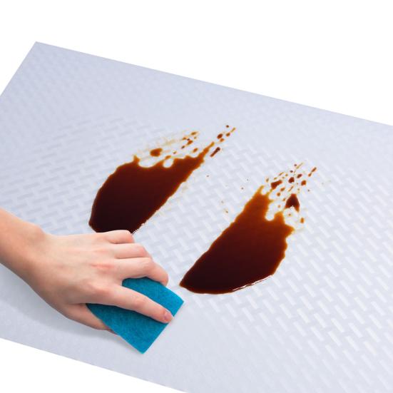 Non-Adhesive Shelf Liner Kitchen Cabinets Protector Food Safe Easy To Cut Clean Non-slip Waterproof Drawer Liner Protects