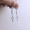 Gothic Star Earrings, Y2K Jewelry, Dangle Earrings, Korean Style Cool Statement Earrings for Girls