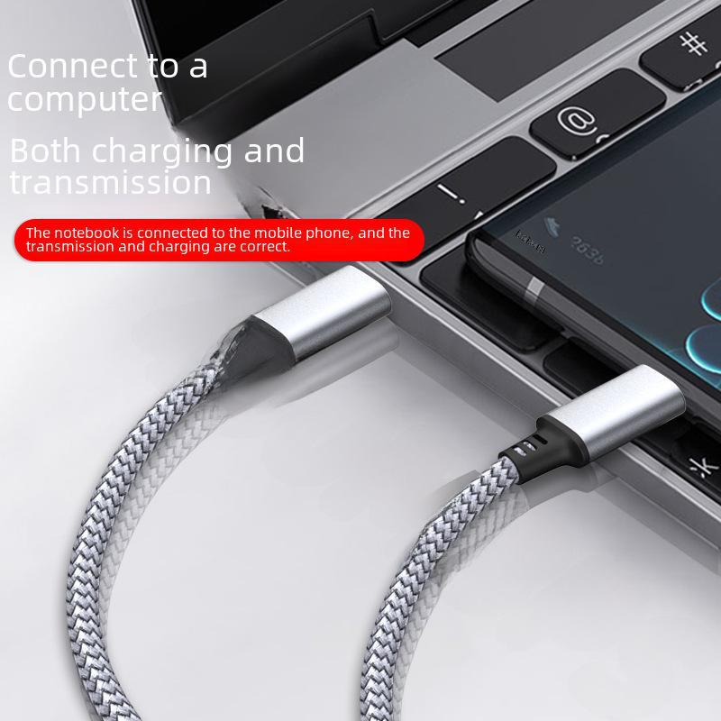 Fast Charge Type-C PD60W Cable for Samsung, Apple, Huawei, Xiaomi - Ideal for Mobile Phones and Notebooks.