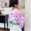 Charming Unicorn 3d Pvc Backpack For Preschoolers With Large Capacity And Waterproof Features Ideal For School Activities