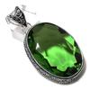 Подарочный кулон ручной работы из стерлингового серебра 925 пробы с натуральным драгоценным камнем перидот 2,29 дюйма V1V50