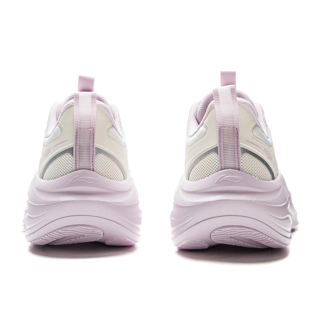 LiNing Lingbo V2 Thick Sole Increased Height Soft Rebound Casual Running Shoes Women Sneakers Cloud-White ARSV104-1