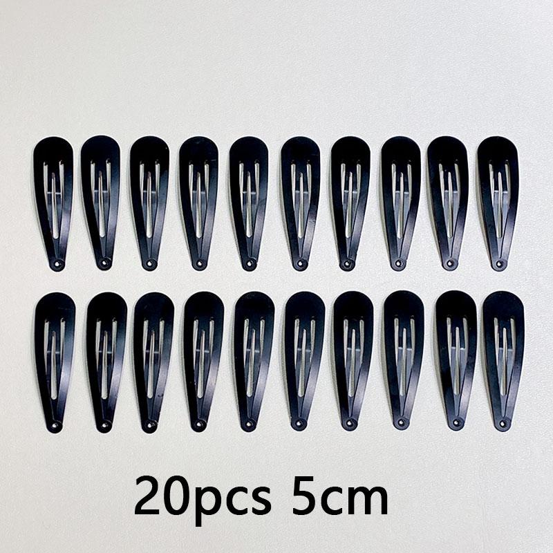 10/20/30pcs/set Women Silver Gold Black Waterdrop Shape Basic Alloy Hair Clips BB Hairpins Barrettes Fashion Hair Accessories