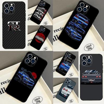 Чехол для мобильного телефона iPhone15Pro Max GTR спортивный автомобиль JDM чехол для мобильного телефона отправляется от имени других, окрашен и защищен от падений.