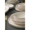 Rya Gold Gilded 18 Piece Porcelain Dinner Set For 6 Persons Off-white