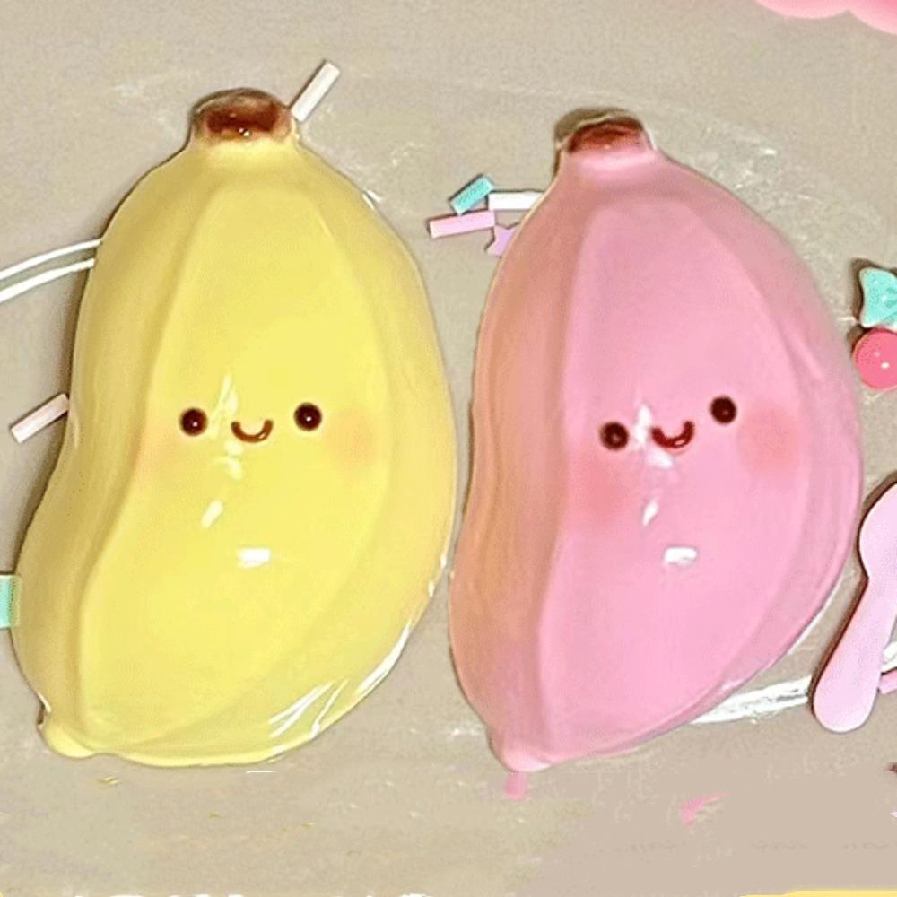 Pink Super Elastic Fruit Toys Lovely Slow Rebound Fruit Toy Office Workers