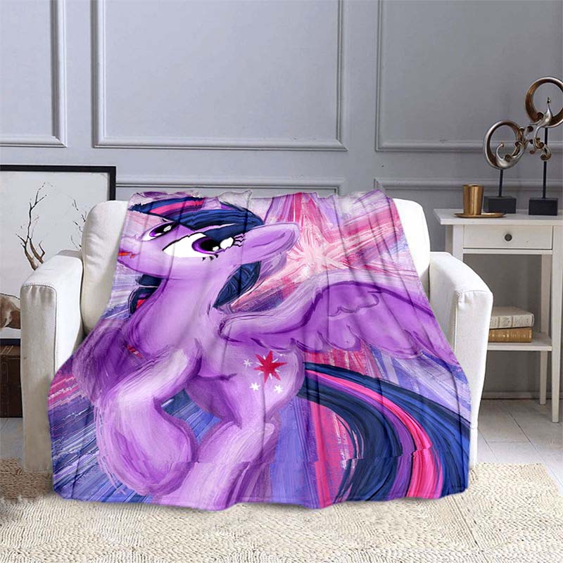 Одеяла My Little Pony, фланелевые одеяла с единорогом, супер мягкие пледы для дивана, гостиной, одеяла с героями мультфильмов