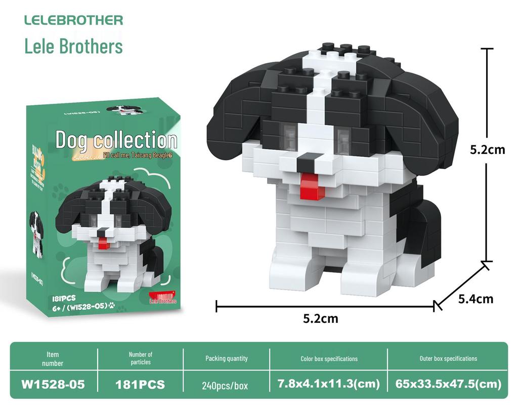 Мультяшные строительные блоки для питомцев: Совместимо с Lego для образовательных игр и подарков детям